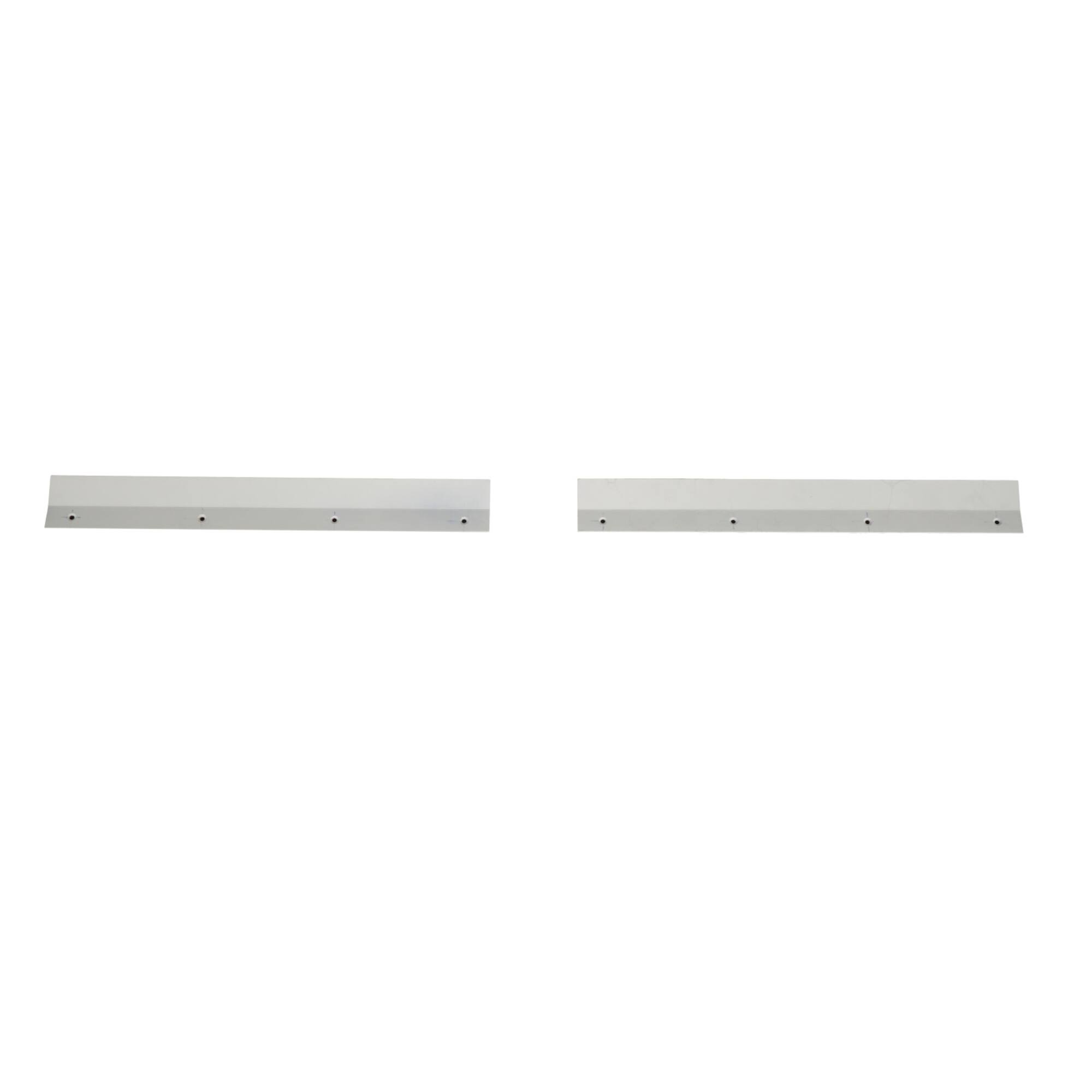White Wooden Floral Room Wall Shelf with Brown Distressing